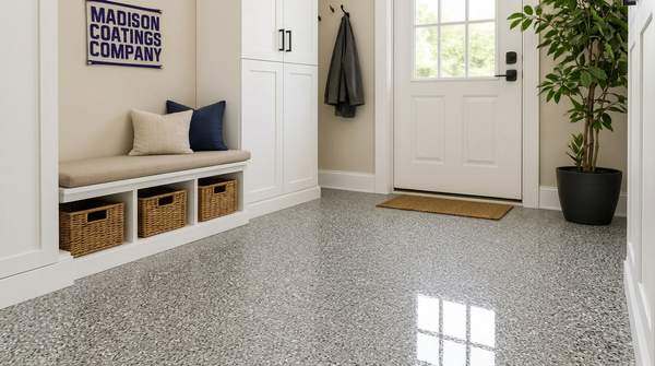 5 Surprising Benefits of Madison Coatings Company’s Polymer Flake Flooring for Homeowners